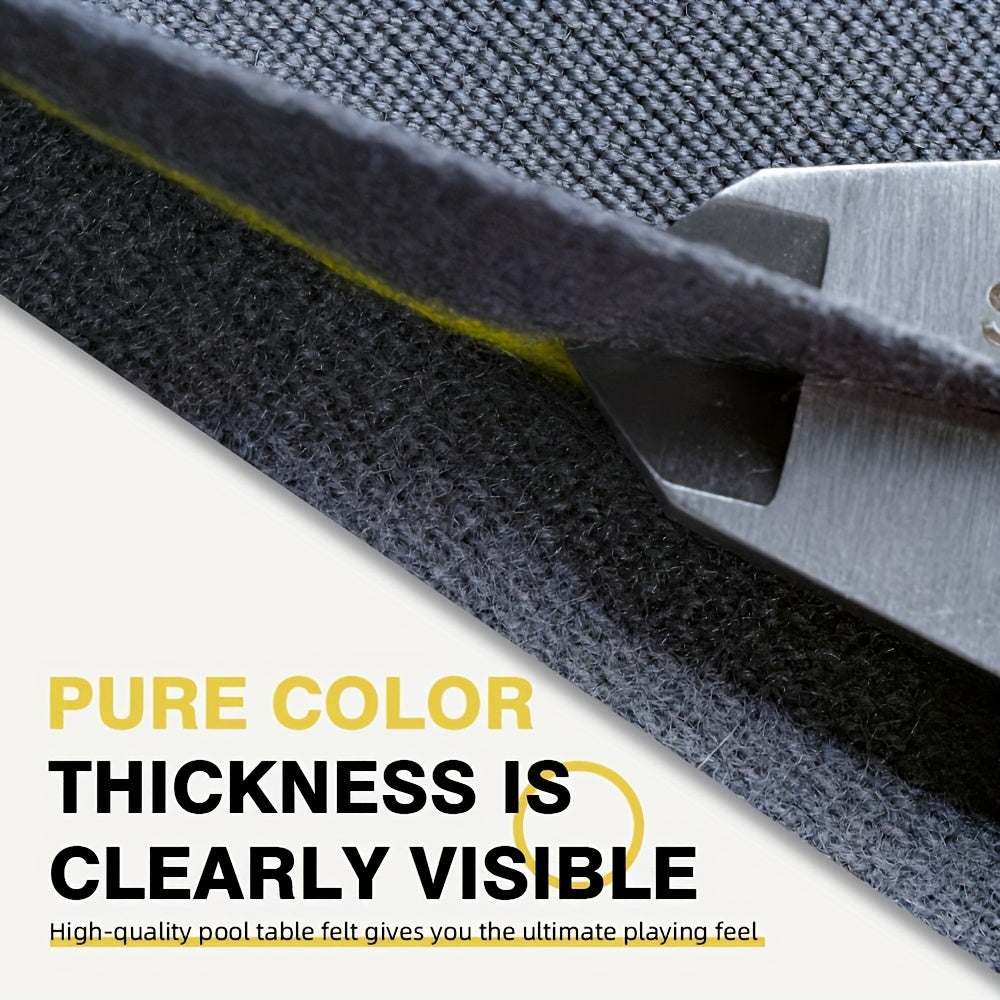 KONLLEN Pre Cut Pool Table Felt With 6 Cloth Strips For Nine Ball Pool Tables