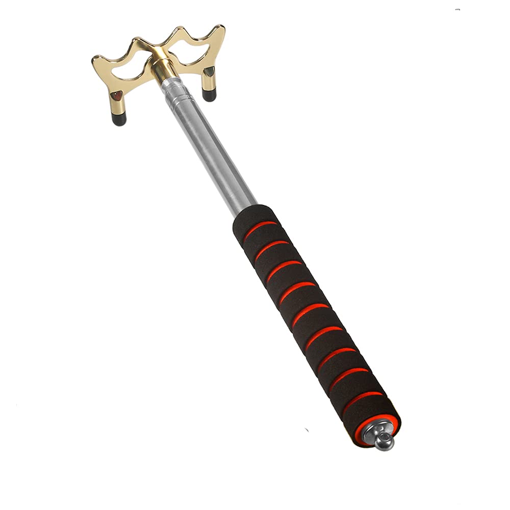 Retractable Billiards Pool Cue Bridge With Brass Head