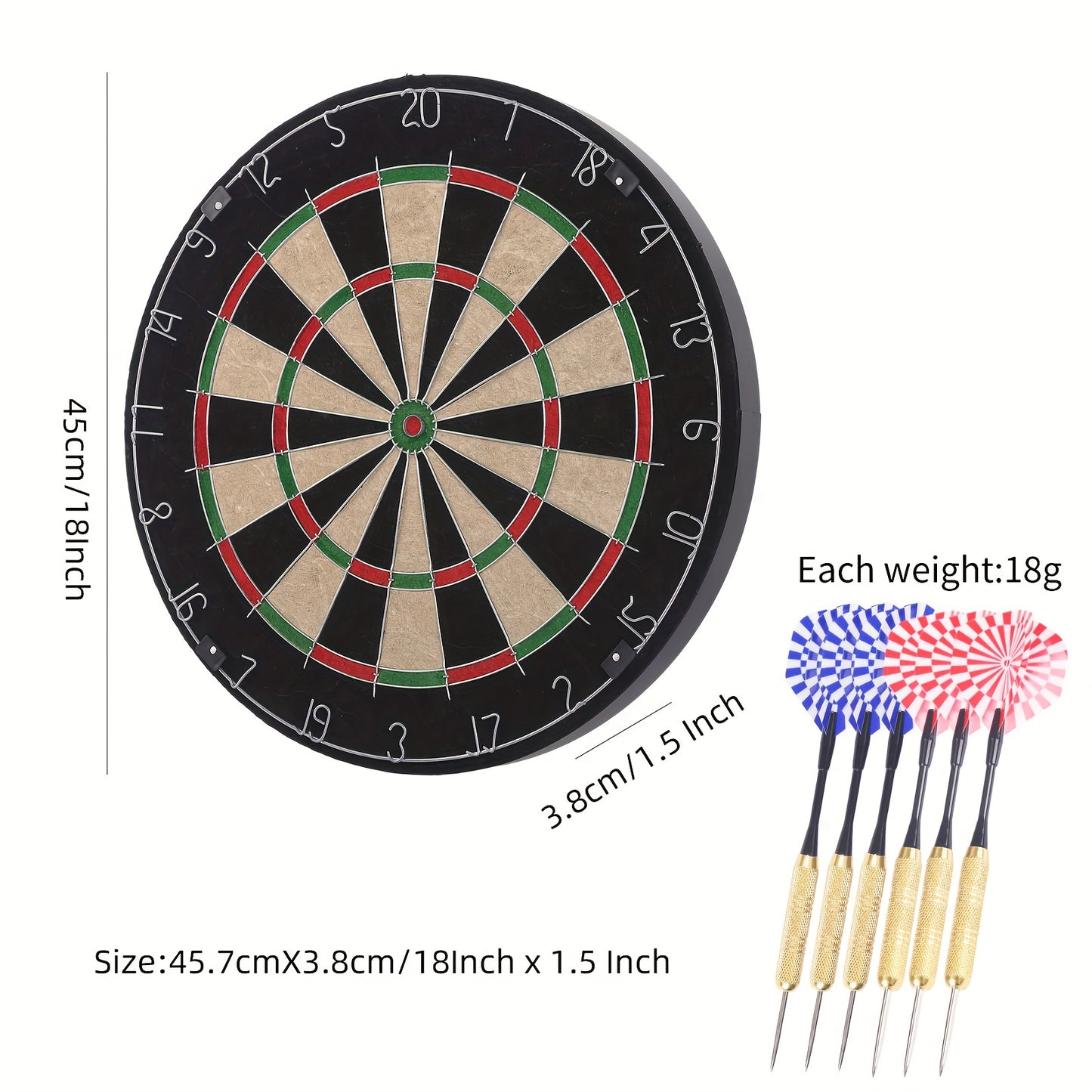 Sisal Dartboard For Competitive And Casual Play Sports Equipment