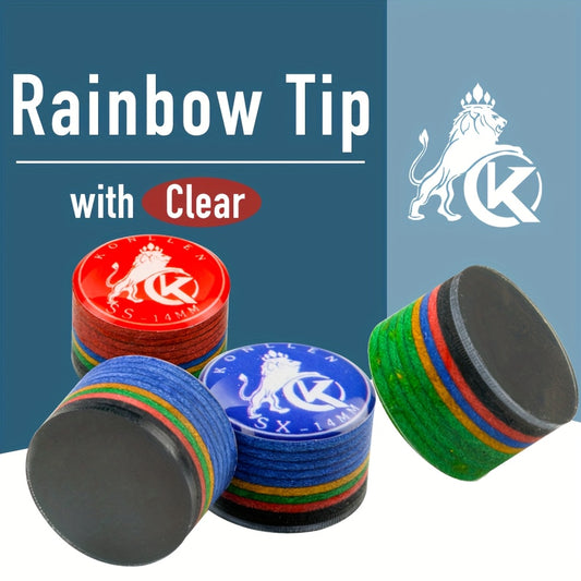 KONLLEN 9 Layer Pigskin Billiards Cue Tip Hardness Levels