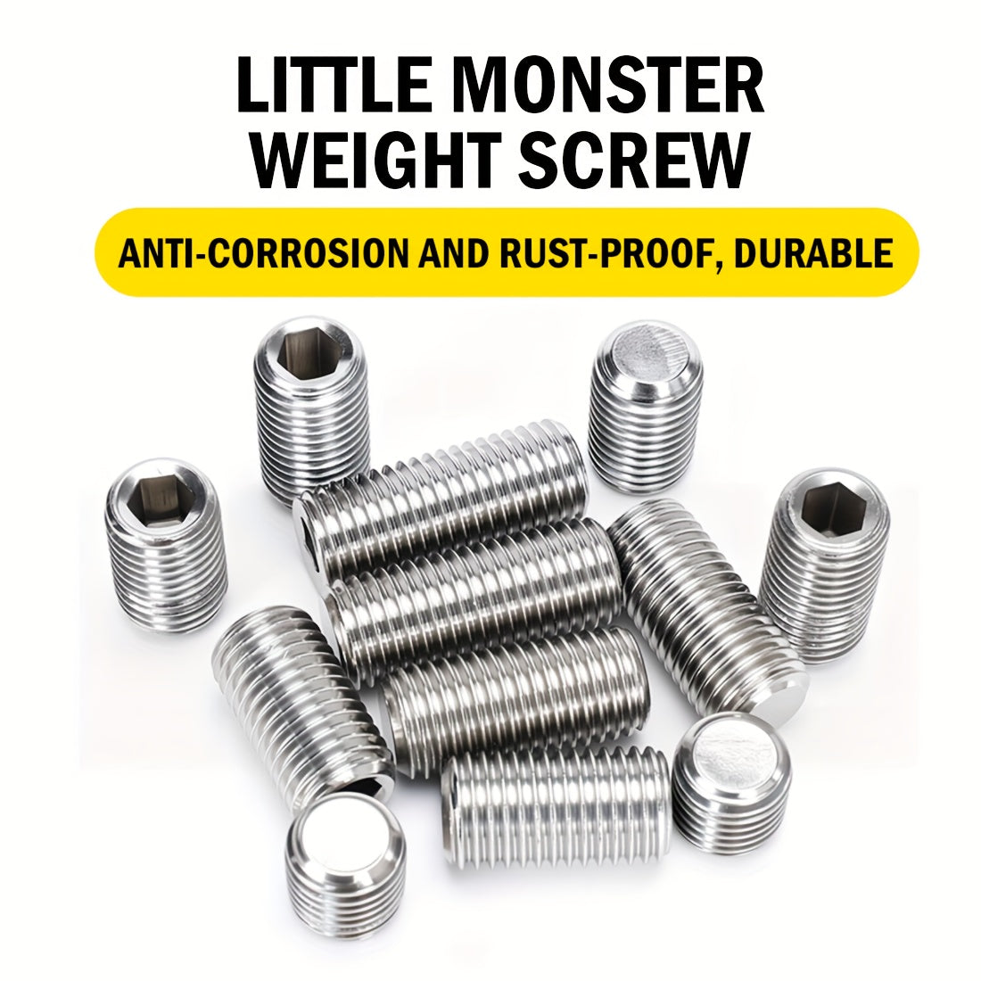 Little Monster 4pc Billiard Weight Bolts Set With Hex Driver