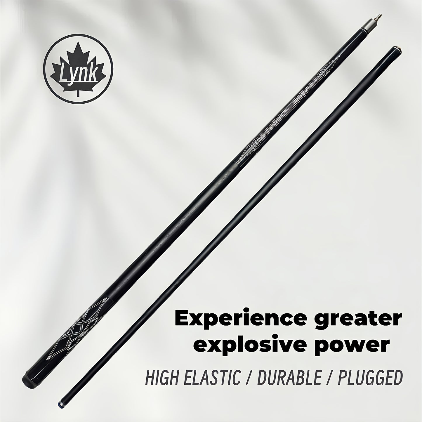 Mysterious Eastern Dragon Totem Carbon Fiber Pool Cue Leather Grip