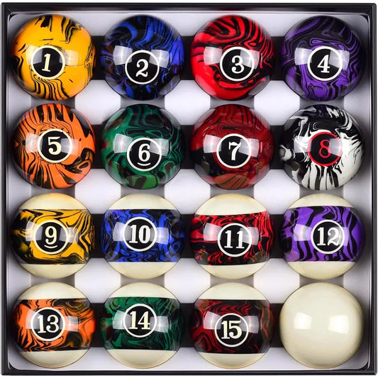 XMSJ Complete 16 Ball Billiard Pool Set For Professional Play