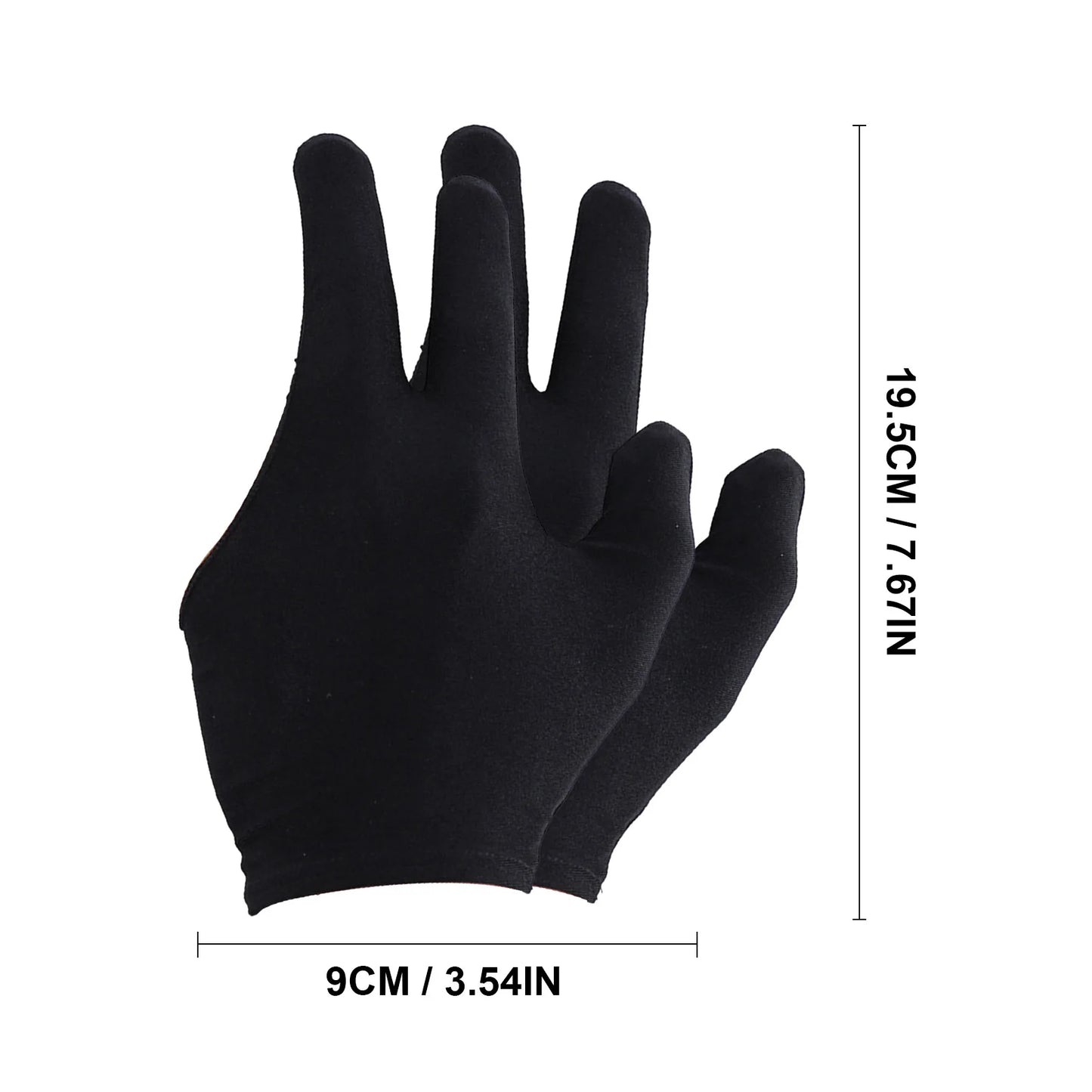 Billiard Finger Gloves Embroidered Breathable Absorb Sweat Anti-slip Pool