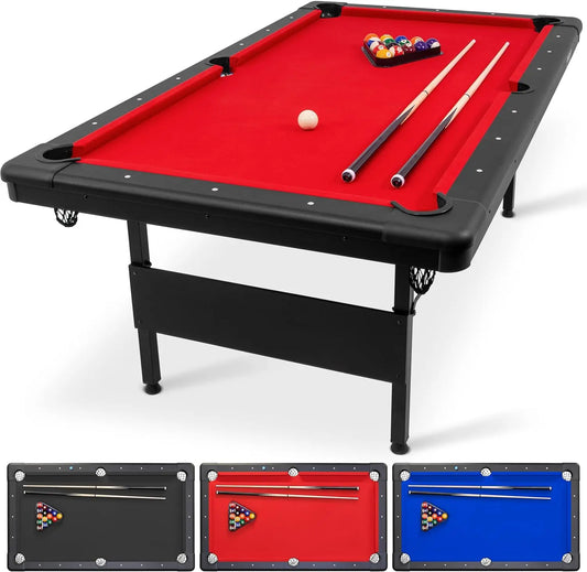 BANGSHE Folding Billiard Pool Table Indoor Snooker