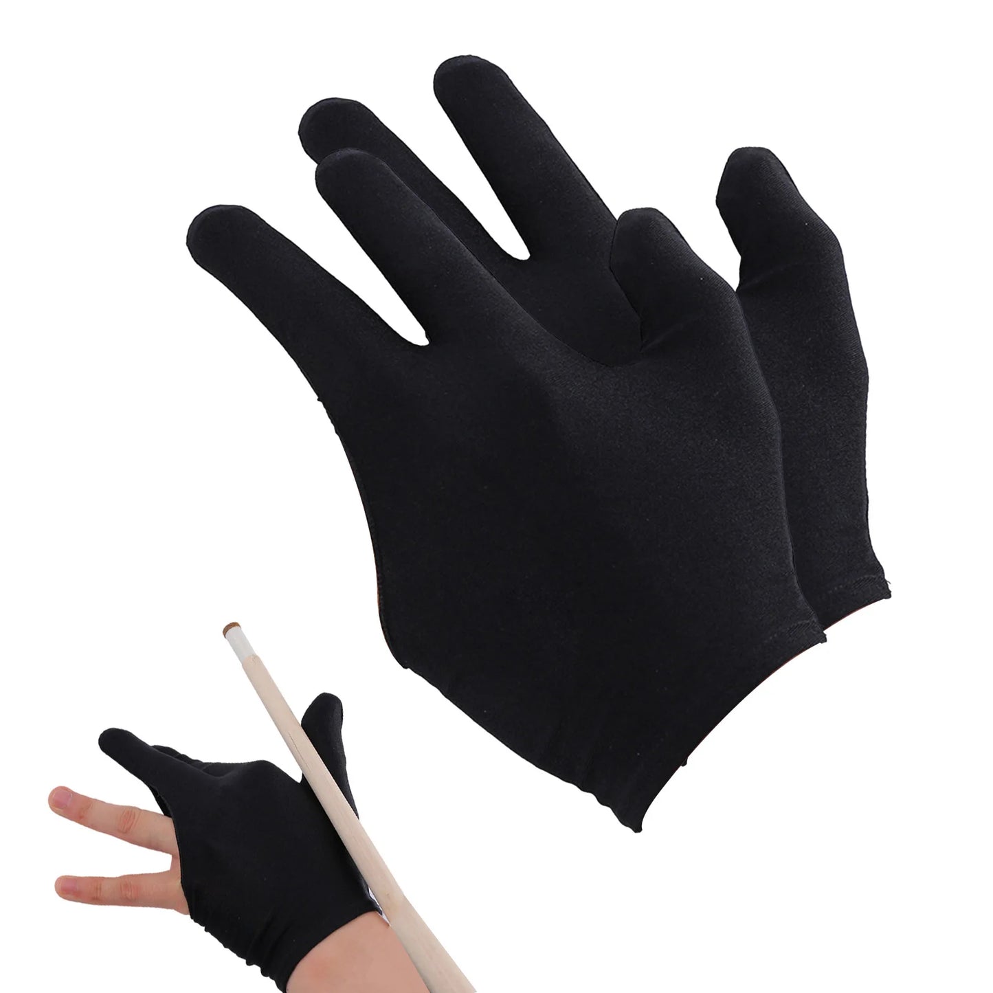 Billiard Finger Gloves Embroidered Breathable Absorb Sweat Anti-slip Pool