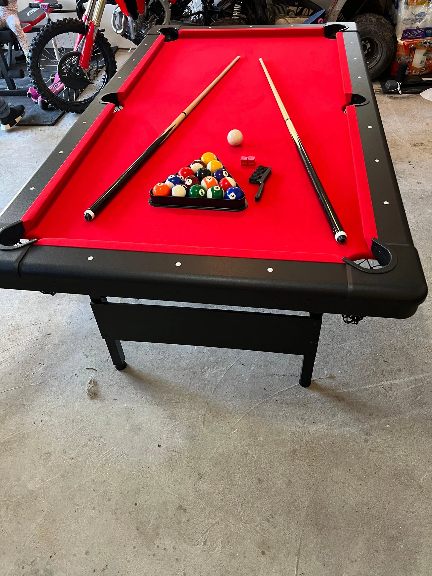 BangShe Folding Snooker Pool Table Indoor Billiard
