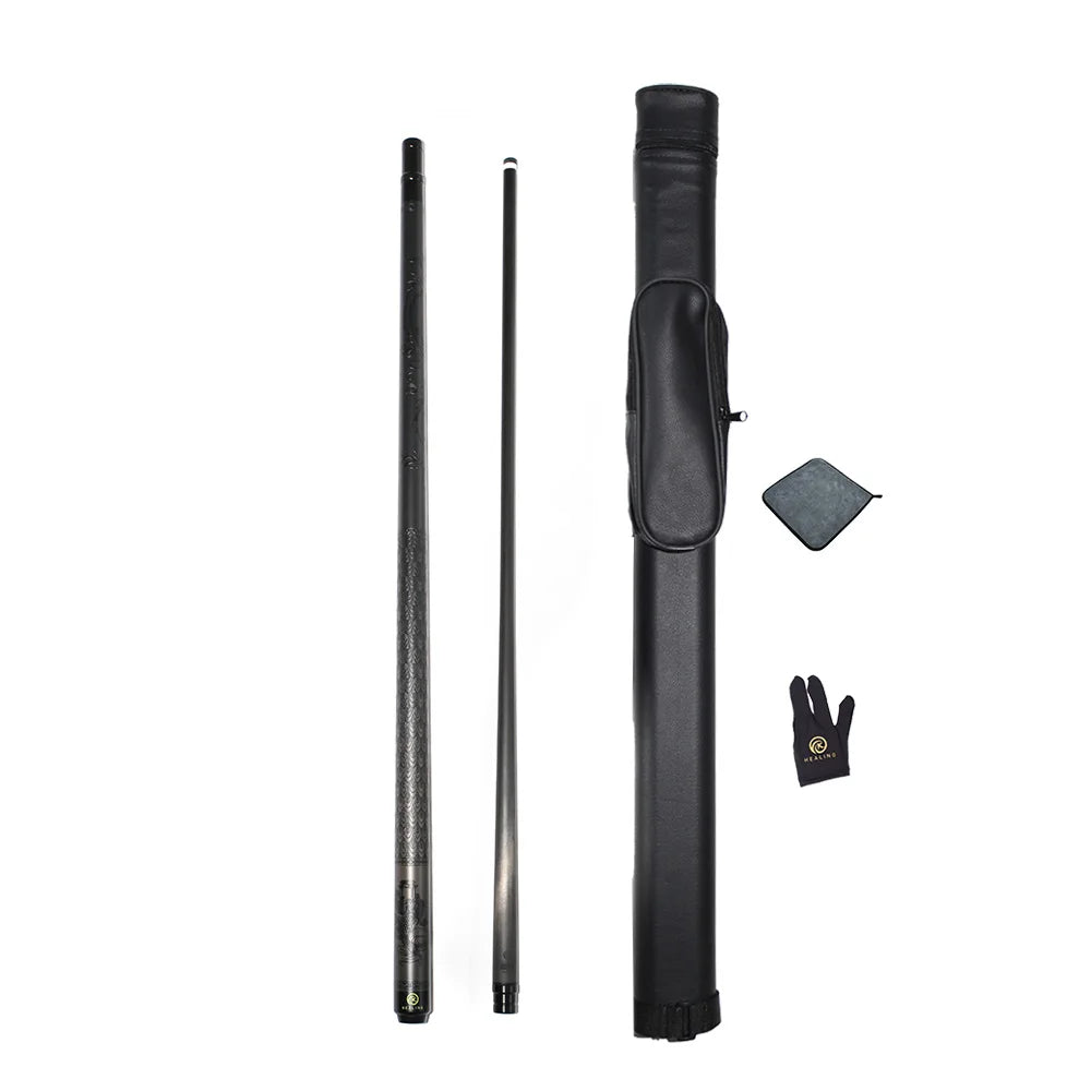 OKHEALING Carbon Fiber Billiard Cue Low Deflection Pool Cue