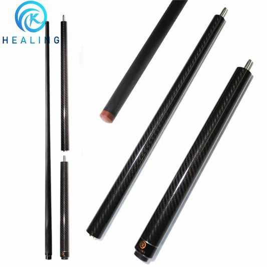 OKHEALING Three Piece Carbon Fiber Pool Cue Low Deflection