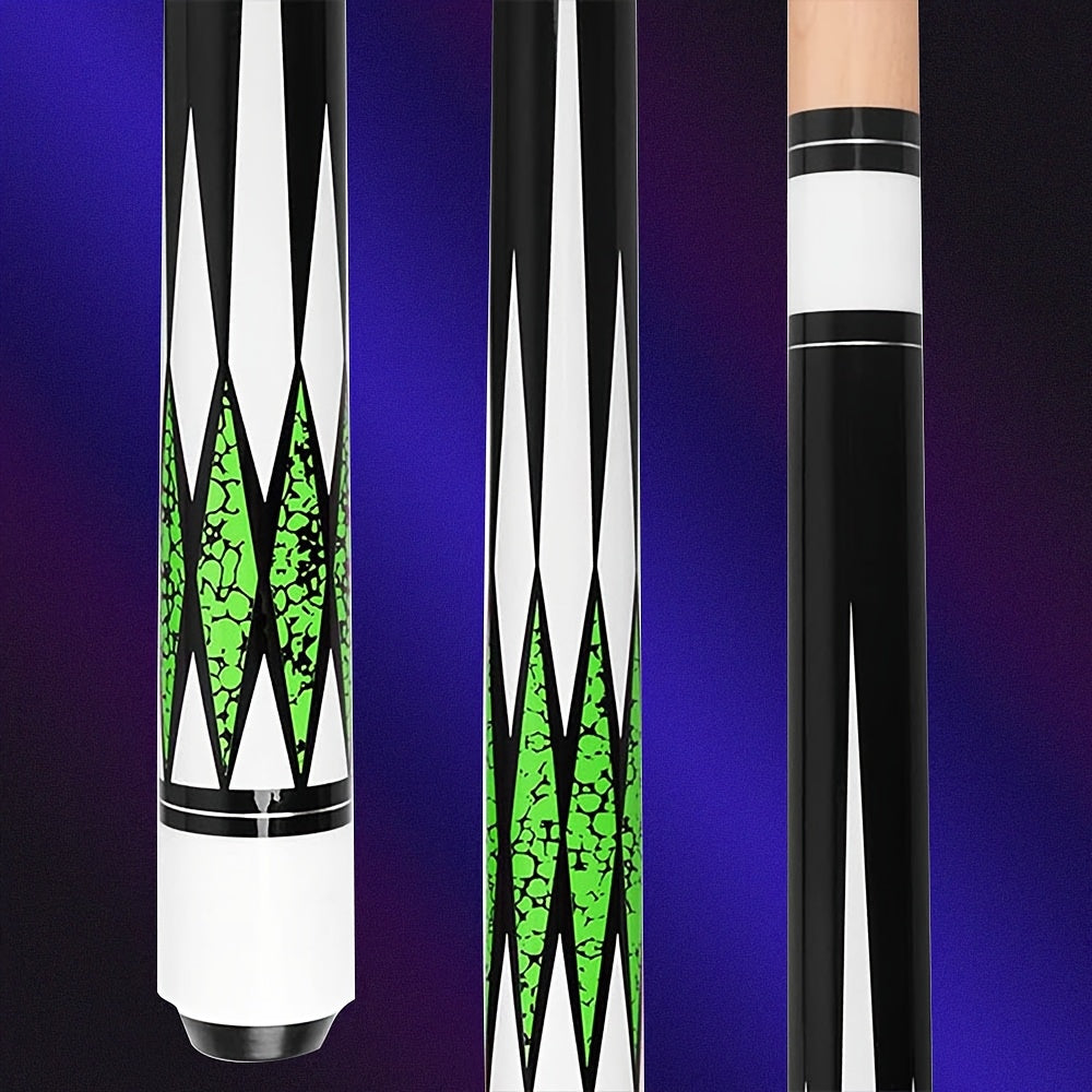 SEARVGRH Maple Pool Cue Diamond Pattern Billiard Cue