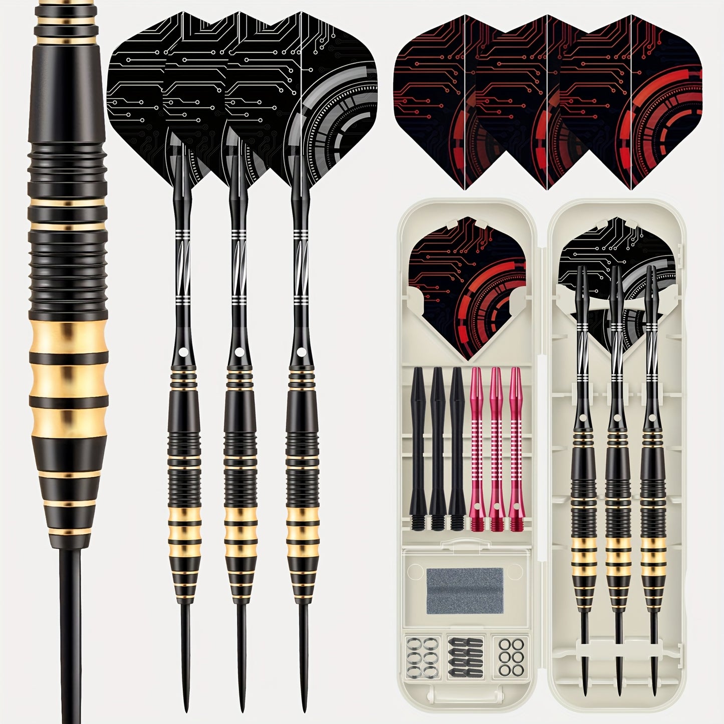 Premium Darts Set With High Strength Tips Carrying Case