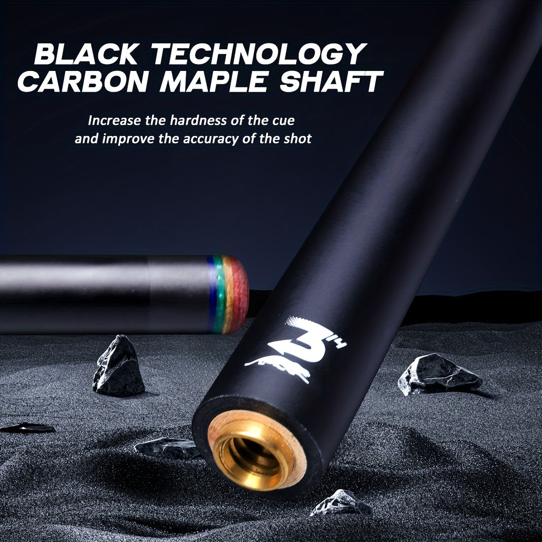 RREOAIDR BKP Series Pool Cue With Low Deflection Technology