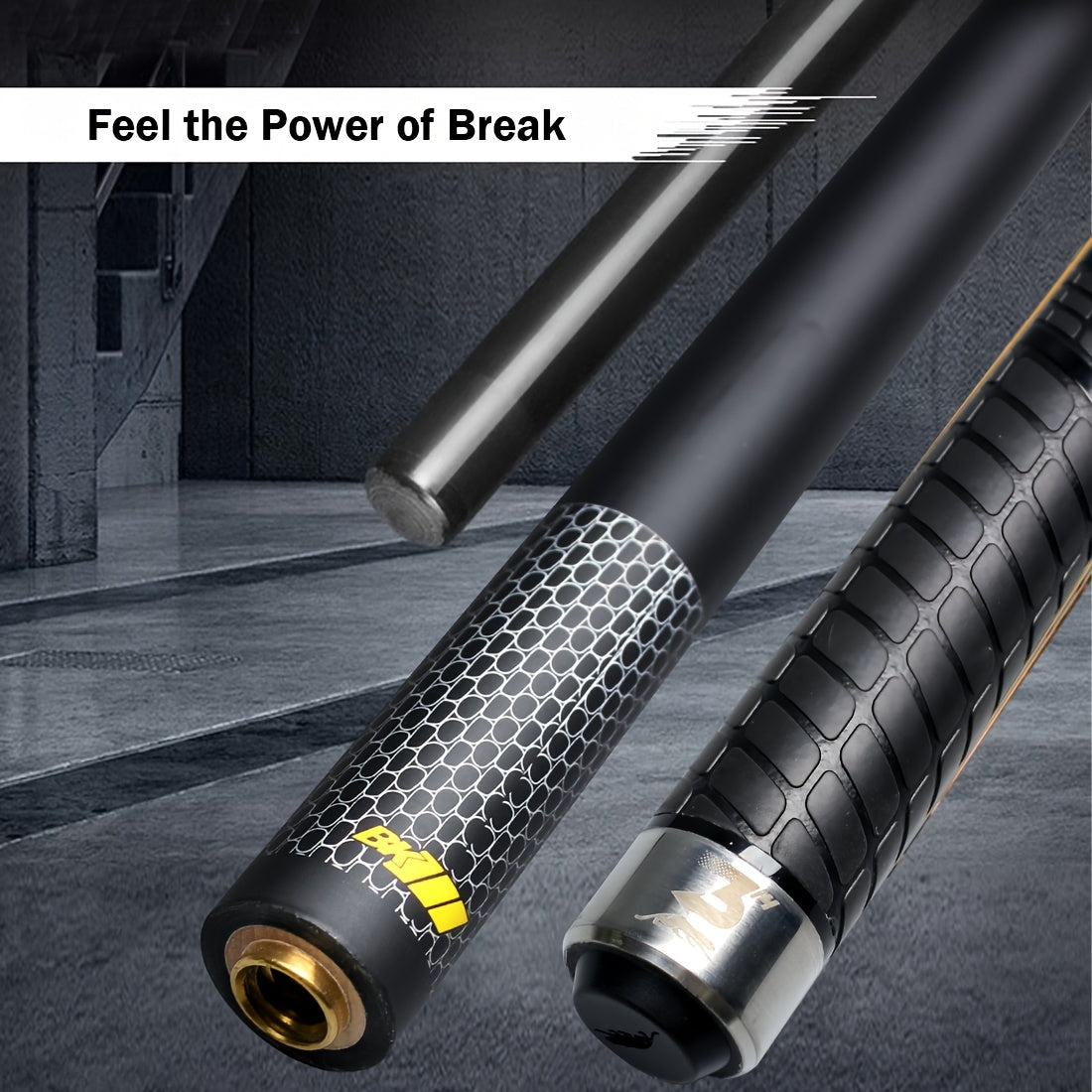 PREOAIDR 3142 Maple Fiber Break Jump Cue 3-In-1 Pool Stick