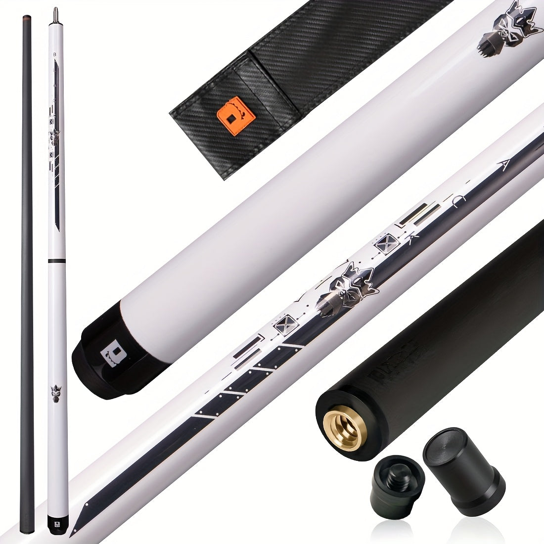 Little Monster Carbon Fiber Break Jump Cue 3pcs Low Deflection