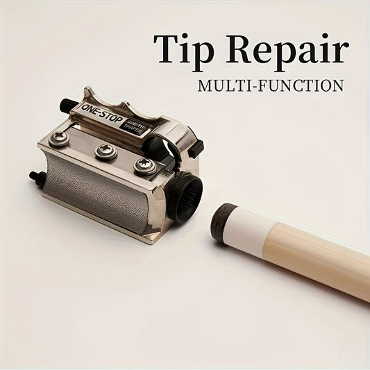 Billiards Club Multifunctional Repair Tool Pencil Sharpener Leather Head Grinder
