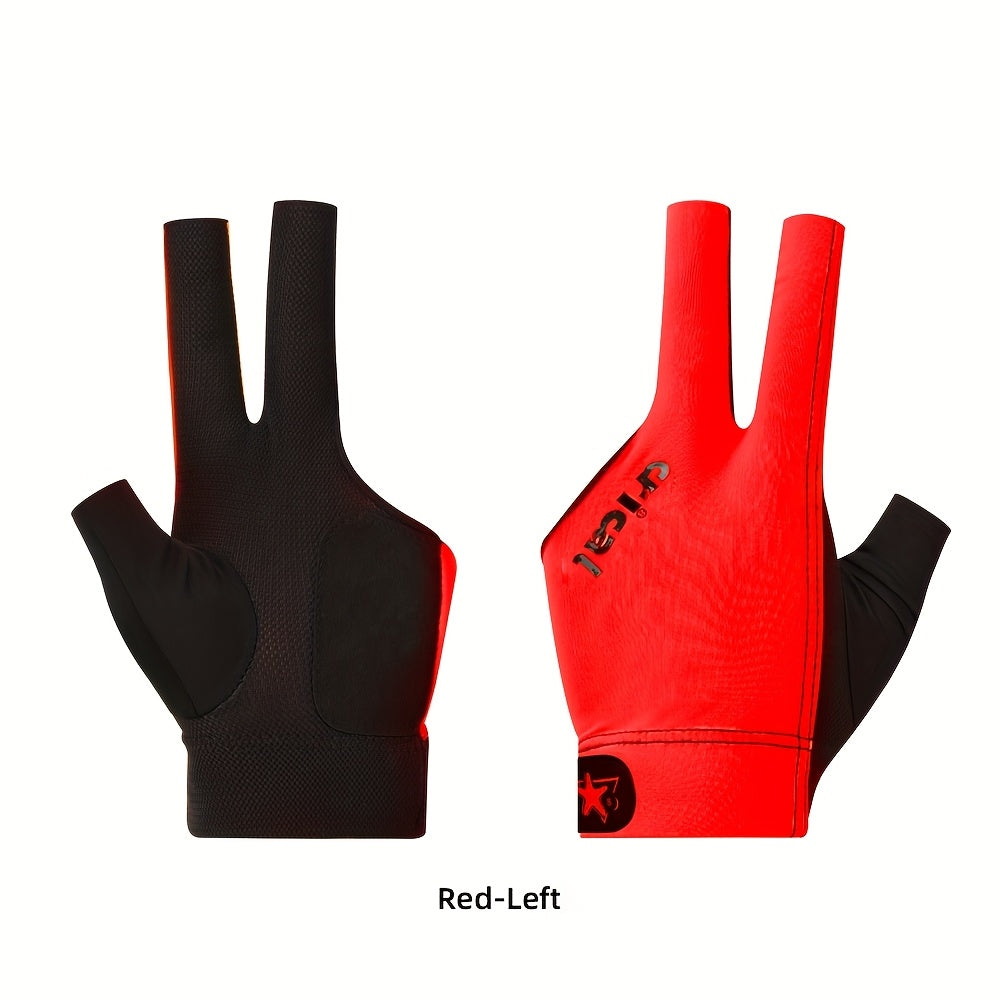 CRICAL Pool Gloves 3 Finger Carom Glove For Billiards