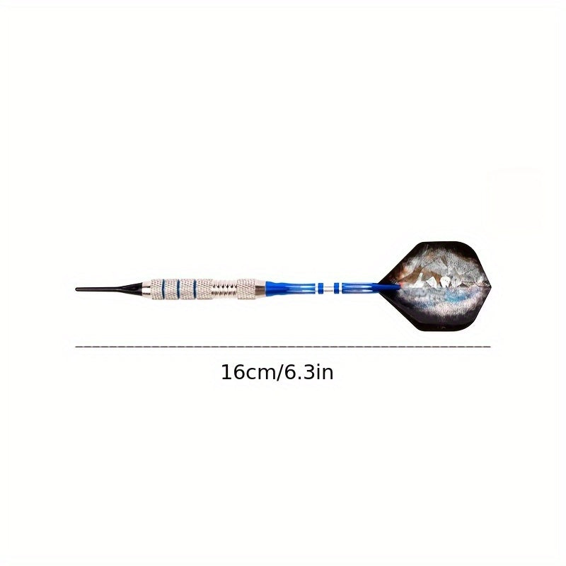 Soft Tip Dart Set For Electronic Dartboards With Aluminum Shafts