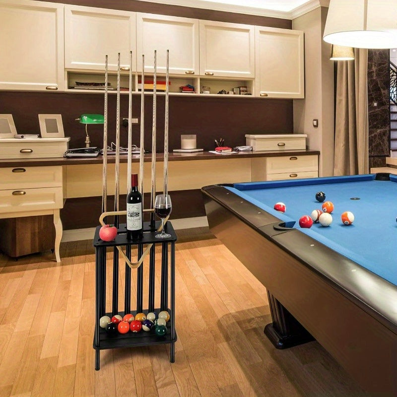 Pool Cue Holder Floor Rack for Billiard Cues and Sticks