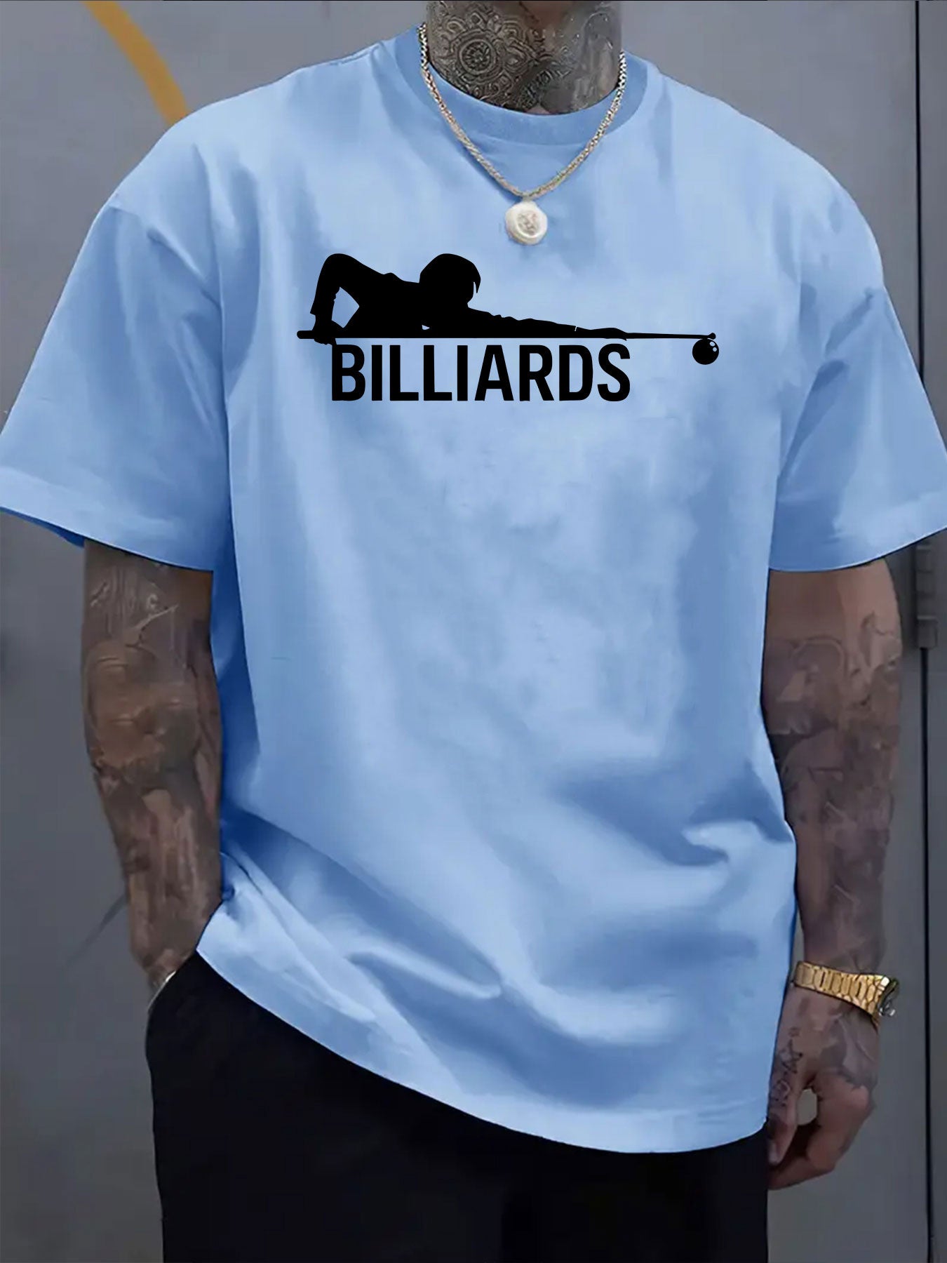 Men's Short Sleeve T Shirt Love Letter Print Polyester Outdoor