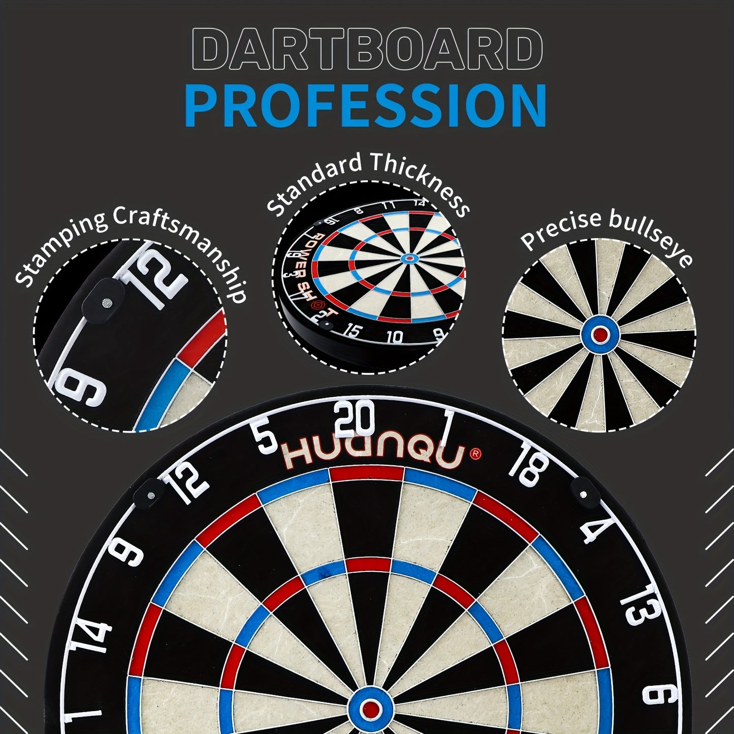 Heavy Duty Hemp Target Set With Dartboard And Darts