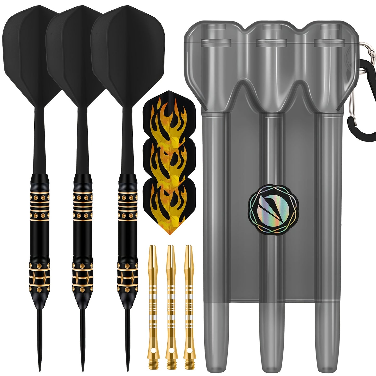 All In One Copper Dart Set With Aluminum Shafts And Portable Case
