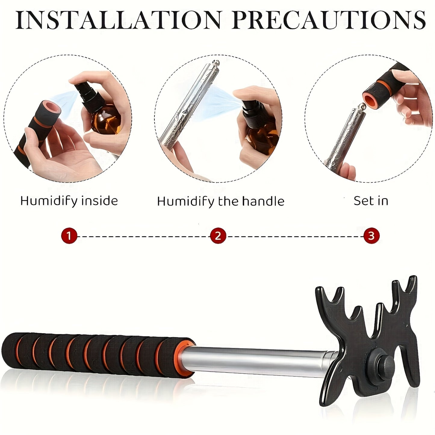 Portable Retractable Billiard Cue Bridge With Deer Head Frame