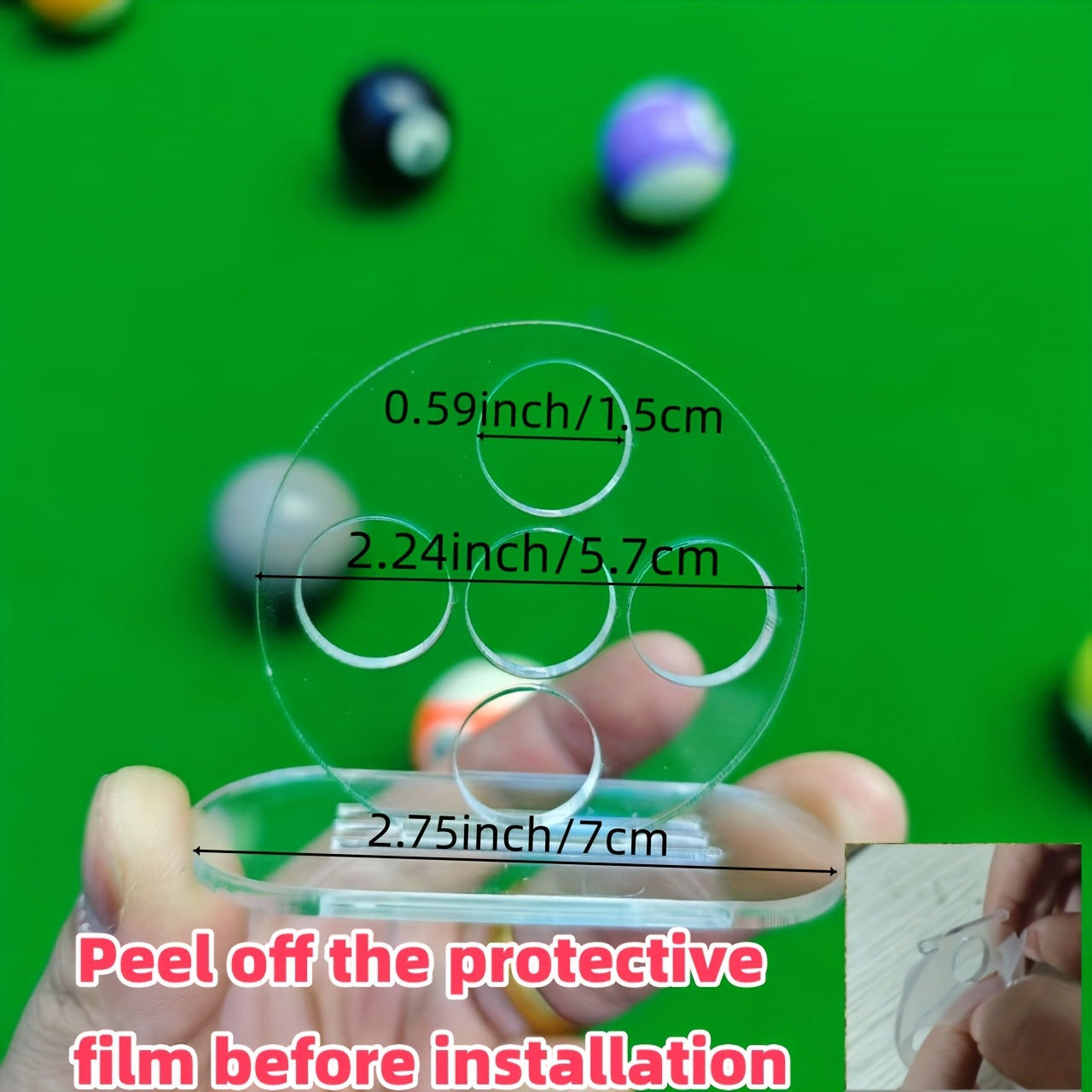 2-Pack Billiards Training Aid Snooker Motion Correction Tool