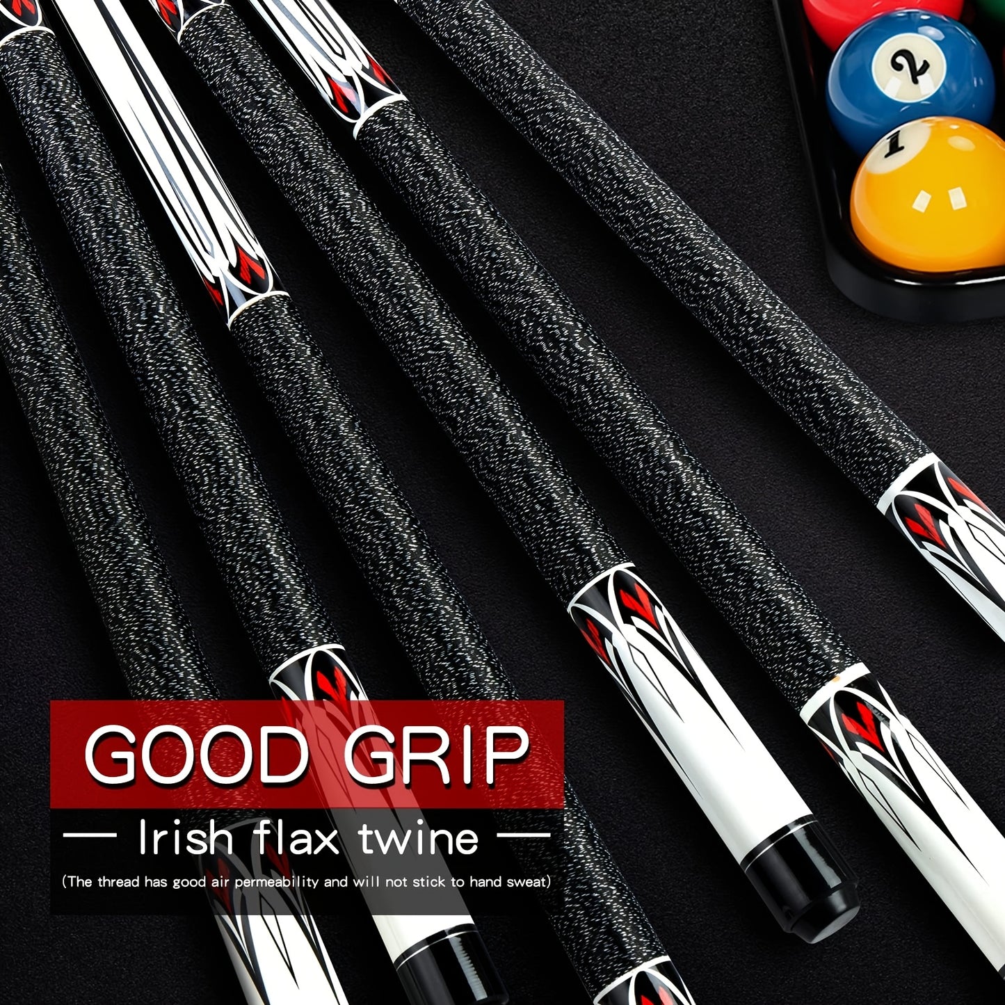 SEARVGRH Maple Pool Cue Wood Snooker Cue For Billiards Enthusiasts