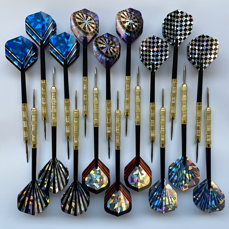 Stainless Steel Dart Set 18 Pieces Professional Darts Kit Flights