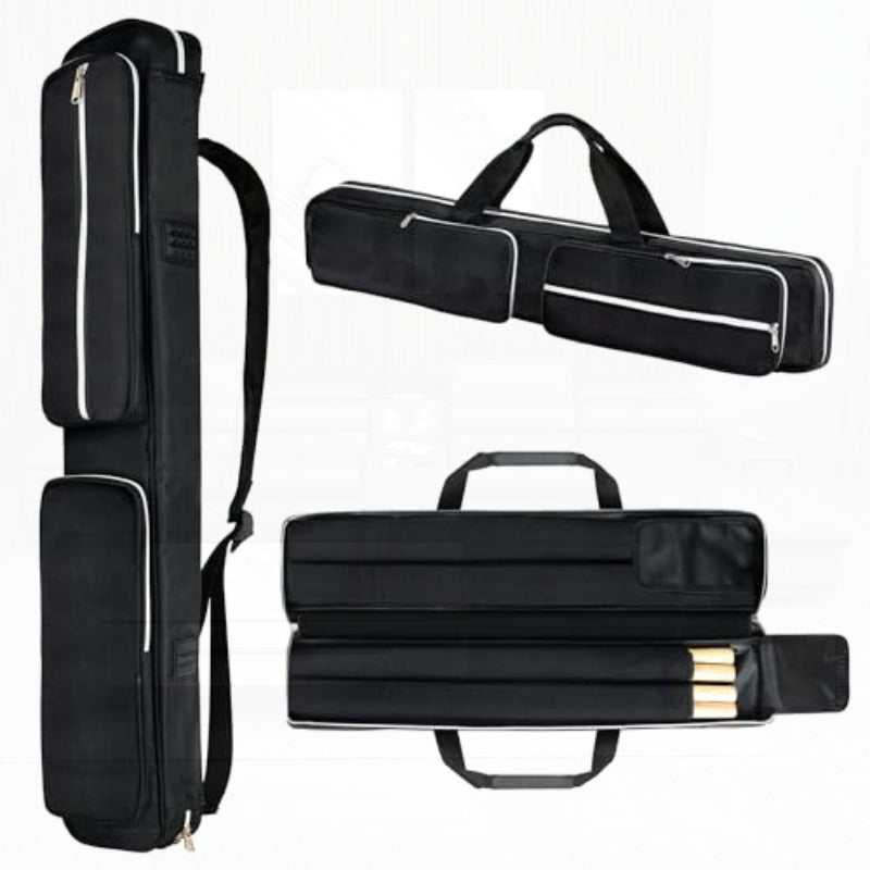 Heavy Duty Pool Cue Case 2 Butts And Shafts Non Woven With Strap