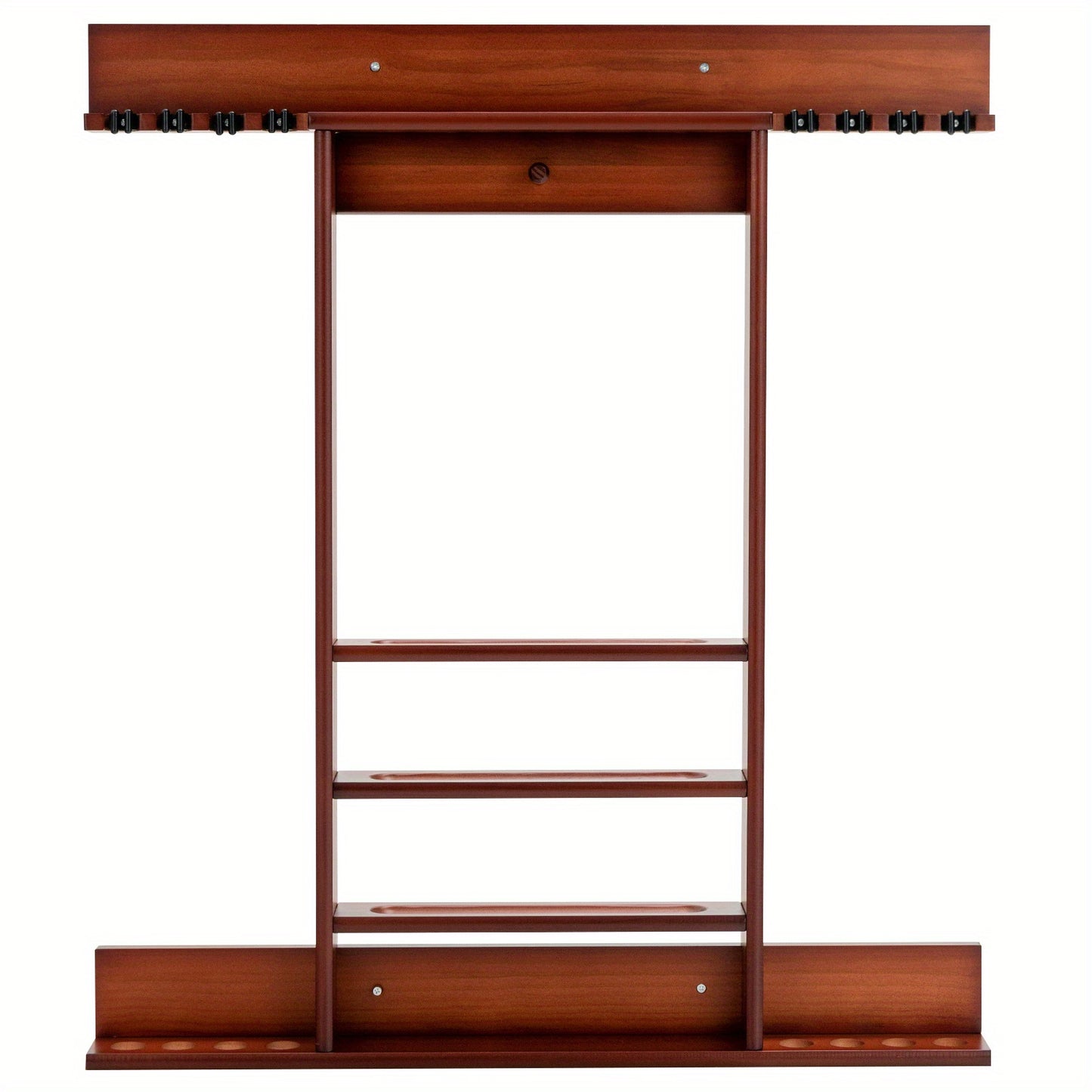 PETSITE Billiard Cue Rack Wall Mounted Pine Holds 8 Cues