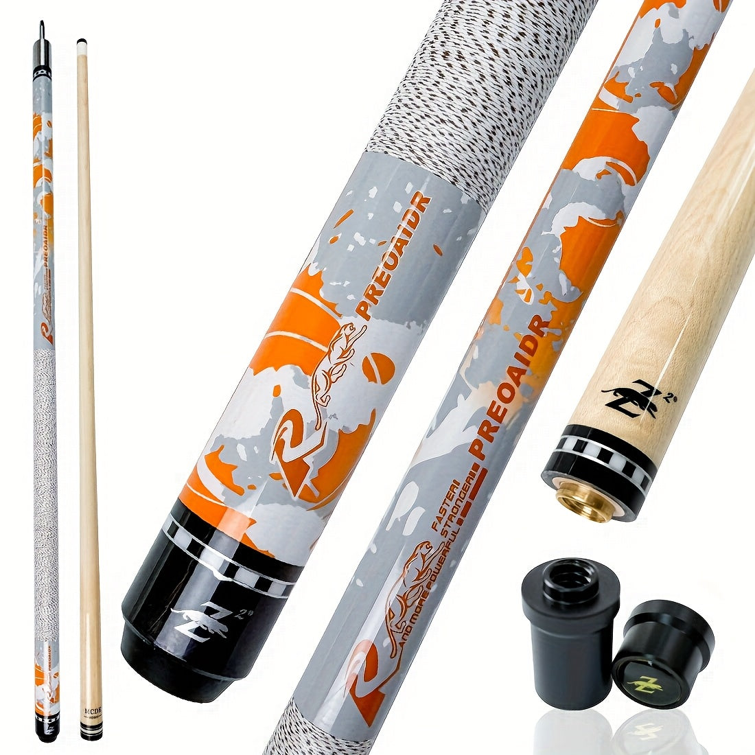RREOAIDR P3 Series Pool Cue Stick Canadian Maple Low Deflection Shaft