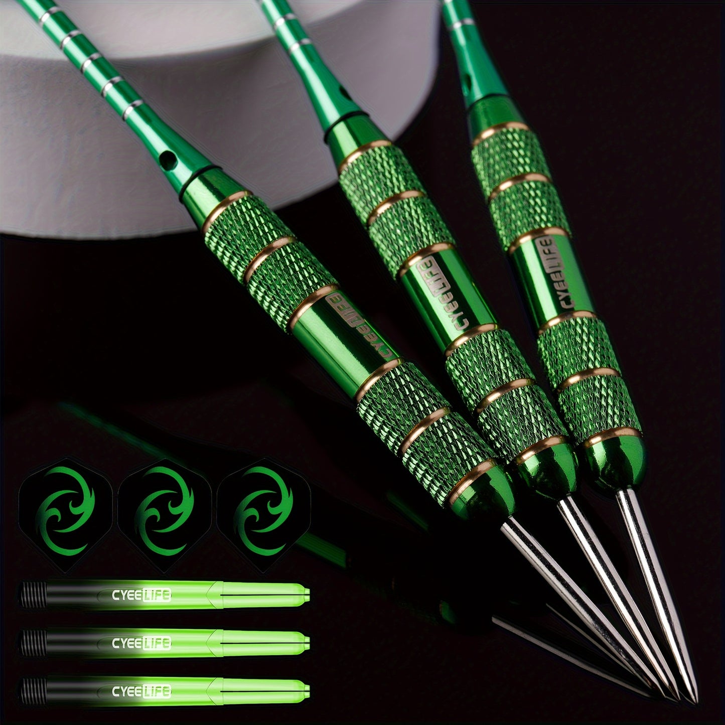 Cyeelife Professional Dart Set With Storage Box 3 Darts