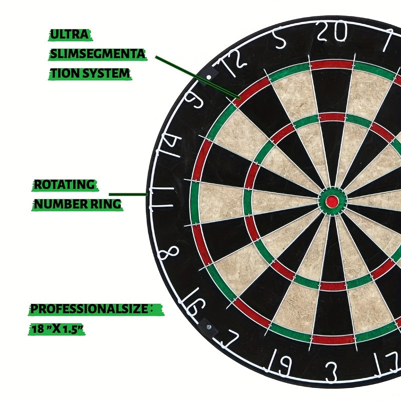 Bristle Dart Board Indoor Dartboard with Mounting Hardware