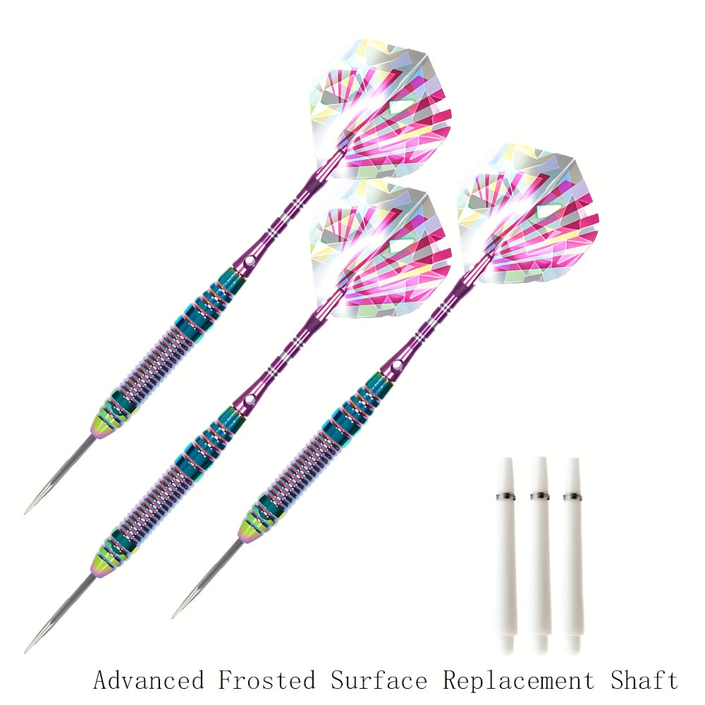 Three Piece Hard Dartboard Dart Set With Aluminum Shafts