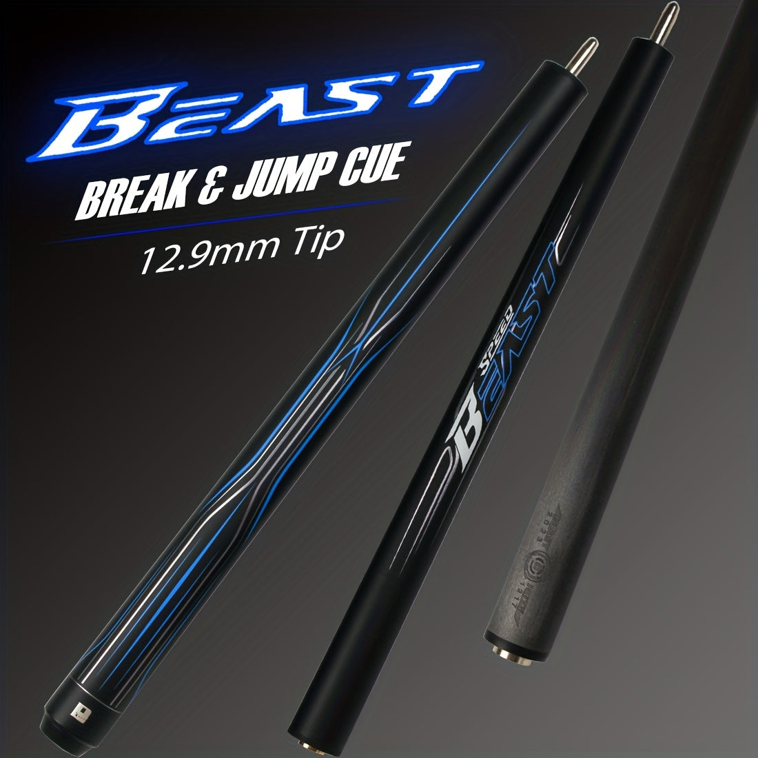 Little Monster Carbon Fiber Jump Break Cue 3Pc Pool Cue Set