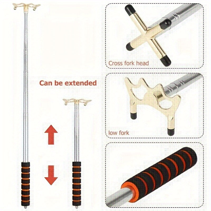 Expandable Adjustable Billiard Bridge Pool Cue With Replaceable Heads