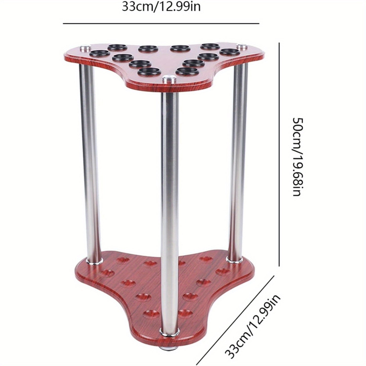CNCEST Heavy Duty 12 Hole Pool Cue Rack Freestanding