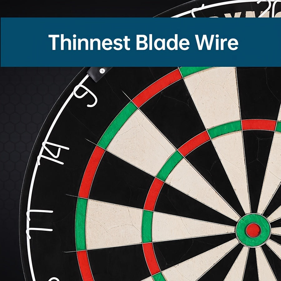 ZSRXMOTION Sisal Dart Board Set With Steel Tip Darts