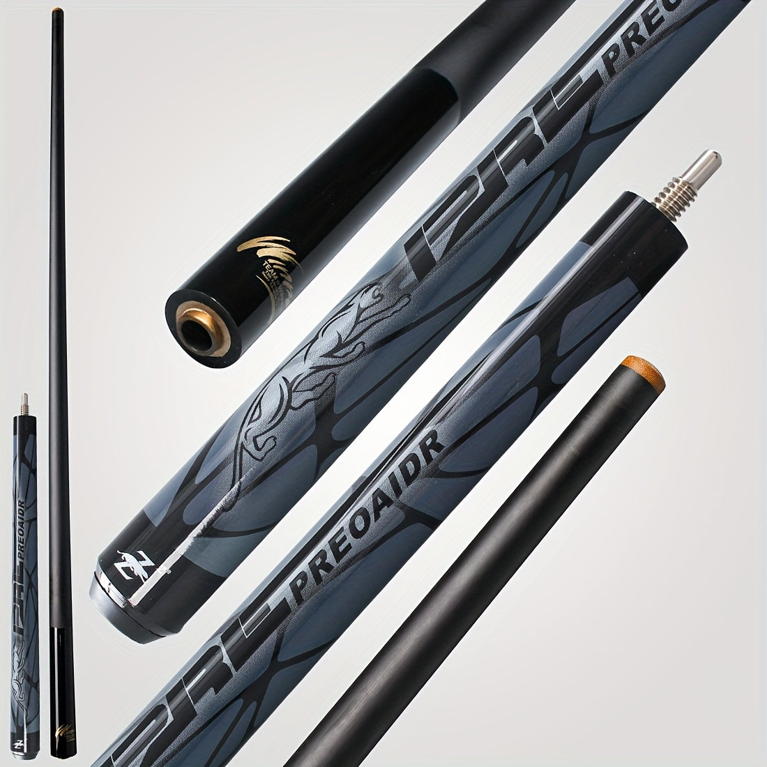 PREOAIDR Carbon Fiber Jump Cue Stick For Pool Table Professional