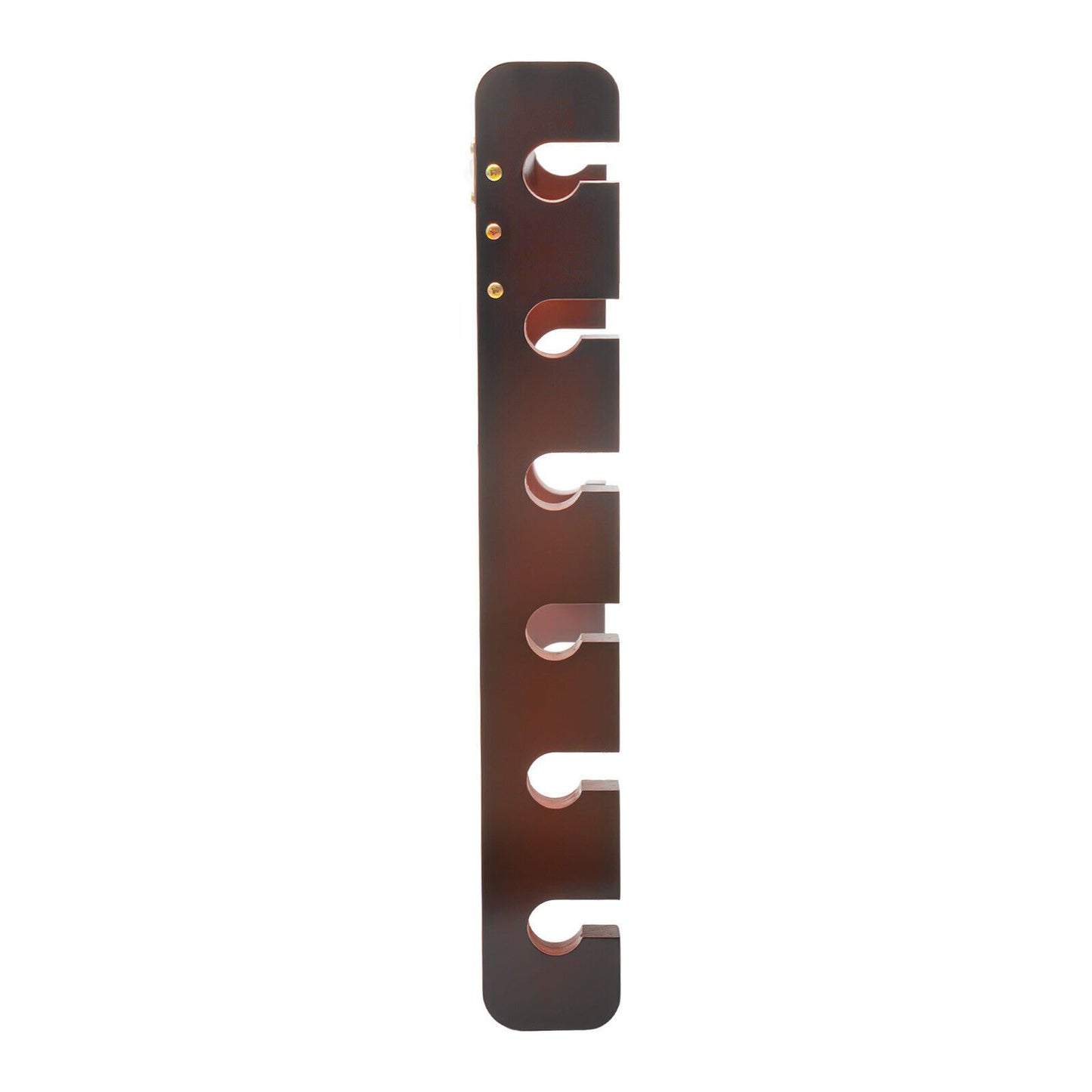 YIYIBYUS 6-Section Pine Wood Billiard Cue Holder Wall Mount