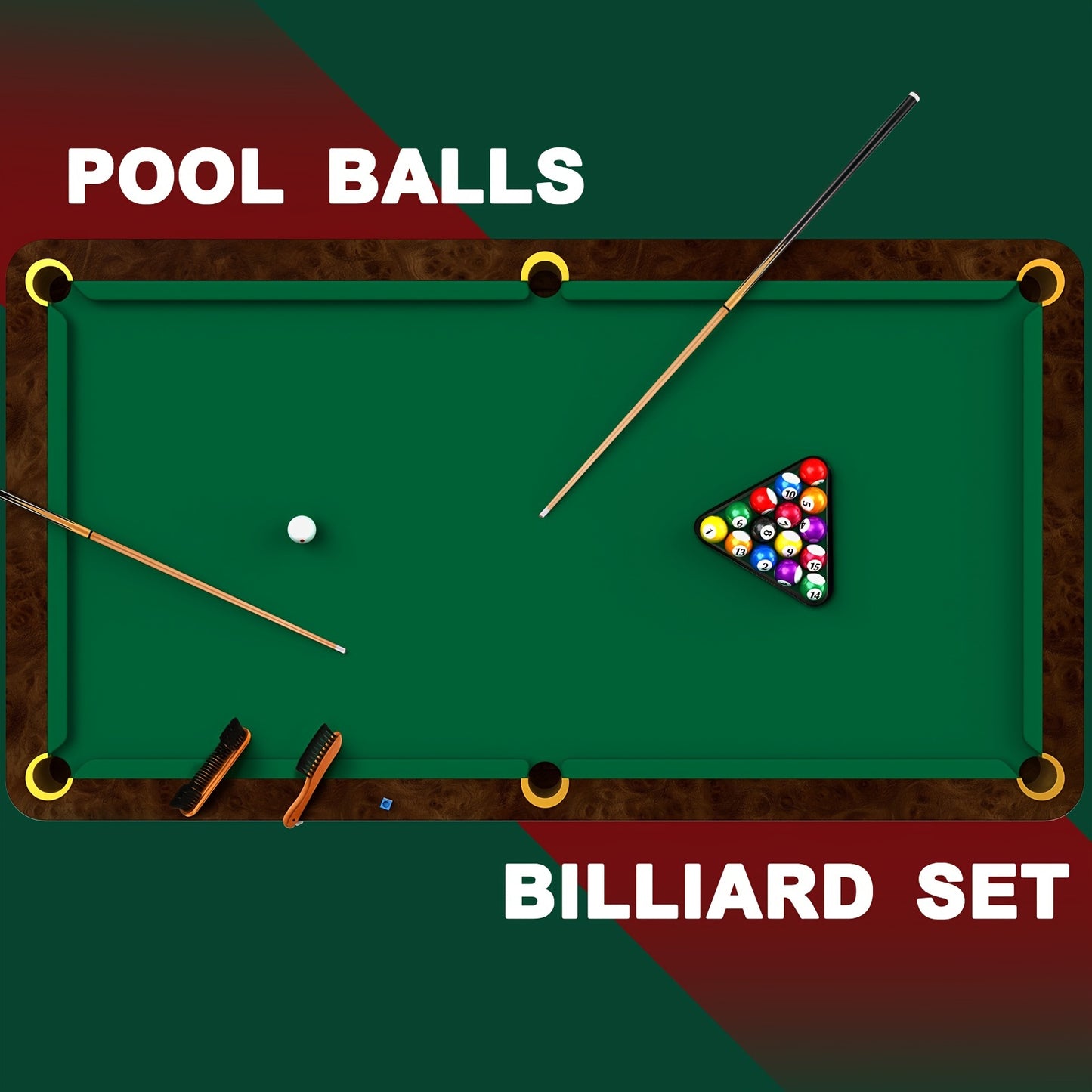 Tenare 71-Piece Pool Table Accessories Set With Balls