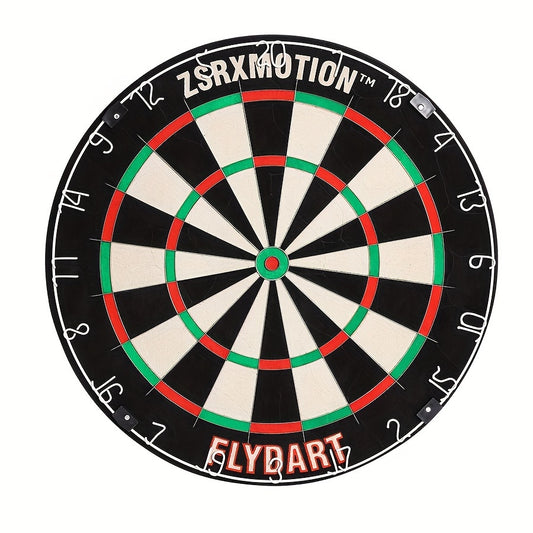 ZSRXMOTION Sisal Dart Board Set With Steel Tip Darts