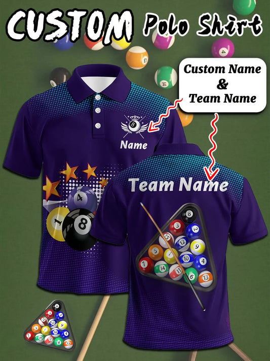 Personalized Billiard Shirts With Names And Team Logos