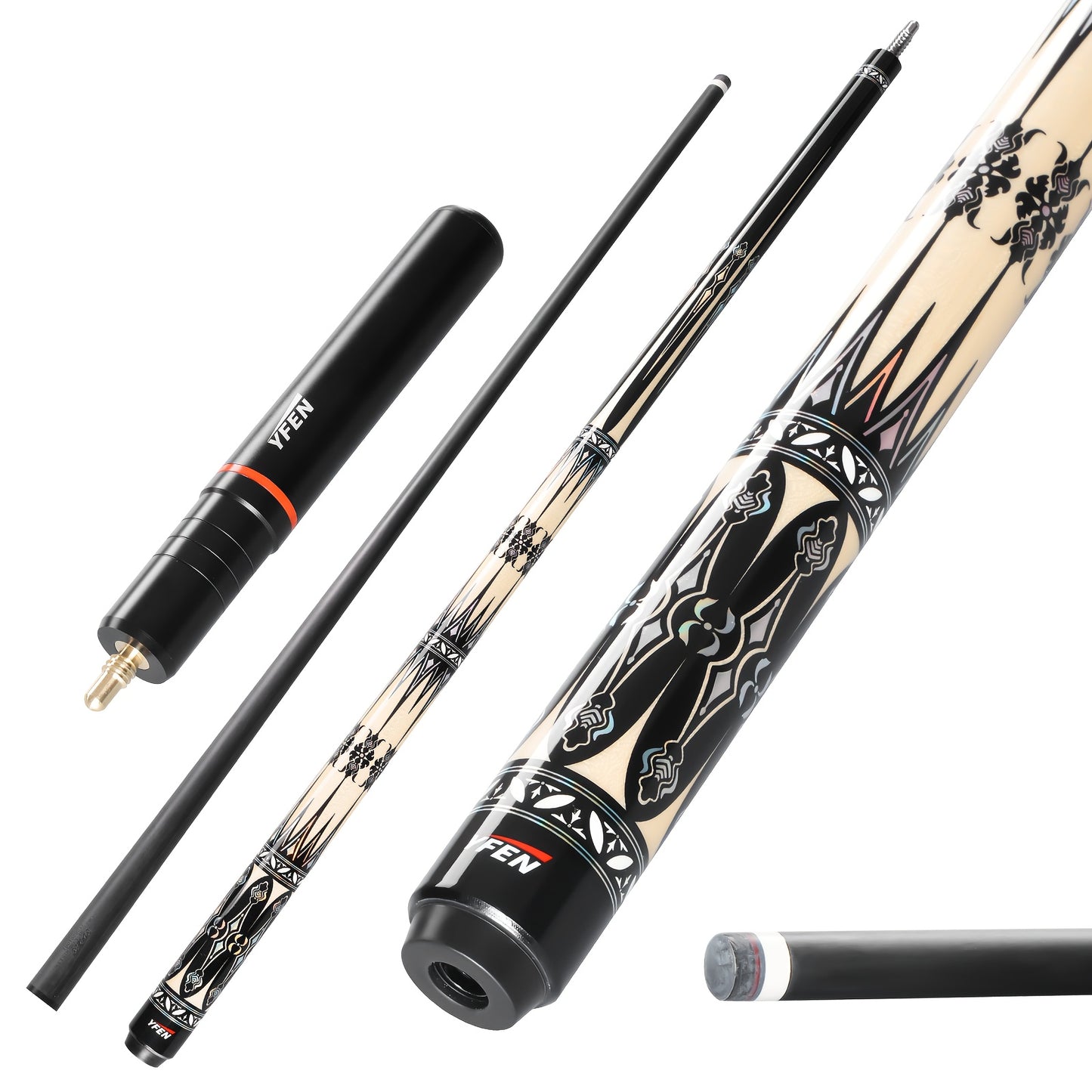 YFEN Carbon Fiber Pool Cue Pro Low Deflection Shaft