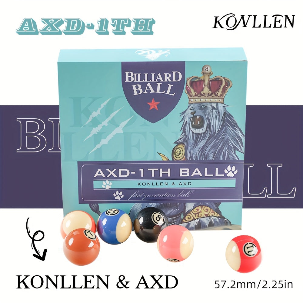 KONLLEN Phenolic Resin Billiard Balls Set Tournament Pool Balls