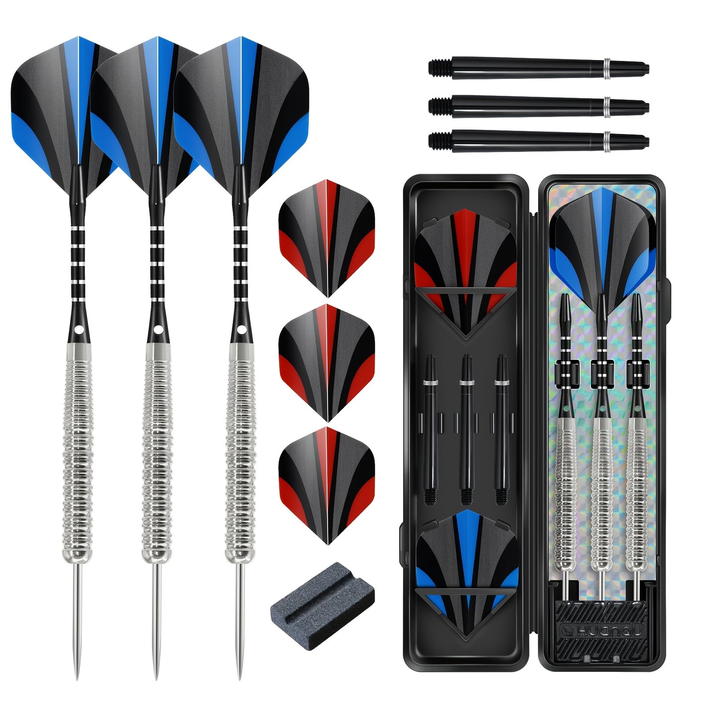 Professional Metal Dart Set With Six Shafts And Storage Case