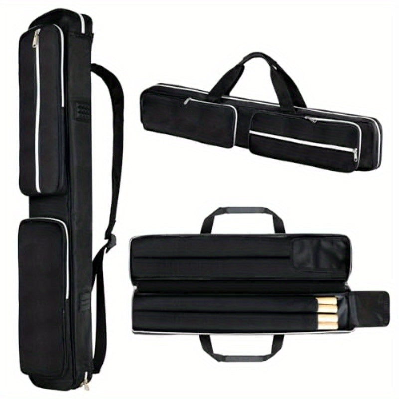 Heavy Duty Pool Cue Case 2 Butts And Shafts Non Woven With Strap
