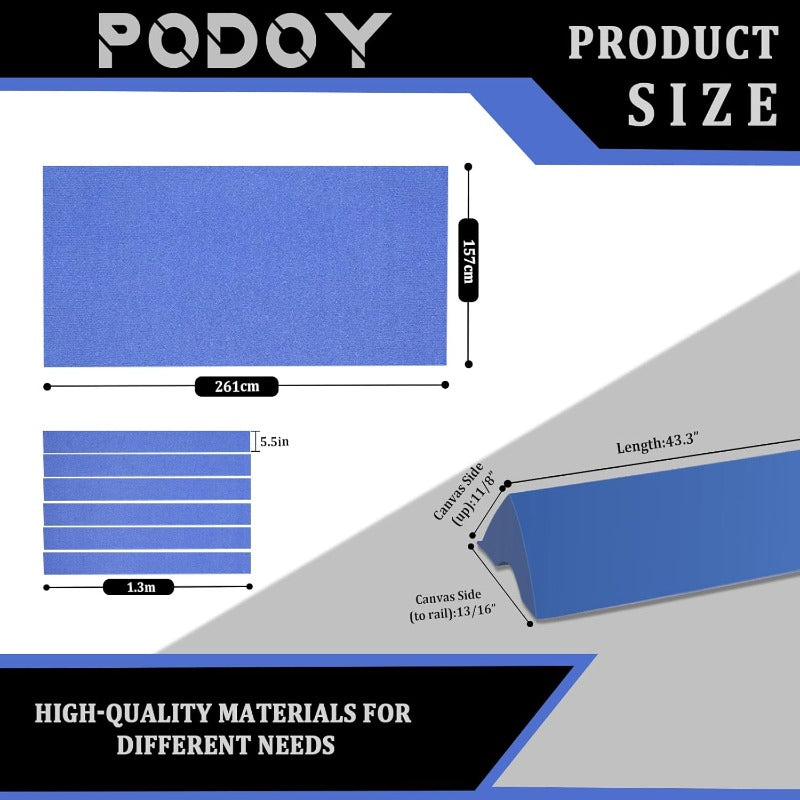 K66 Professional Pool Table Replacement Kit With Rail Cushions