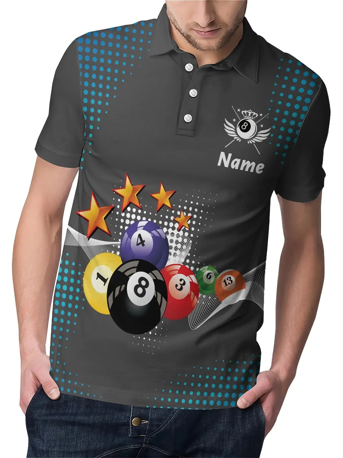 Personalized Billiard Shirts With Names And Team Logos